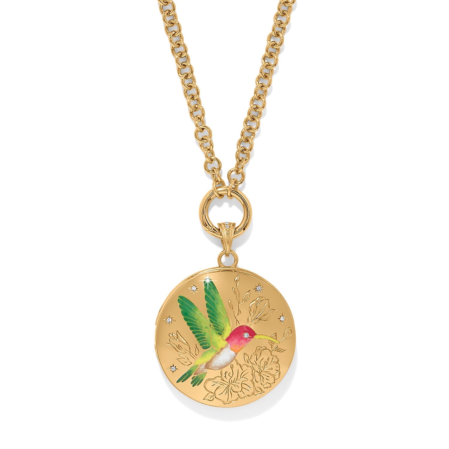Reverie Hummingbird Locket Halskette