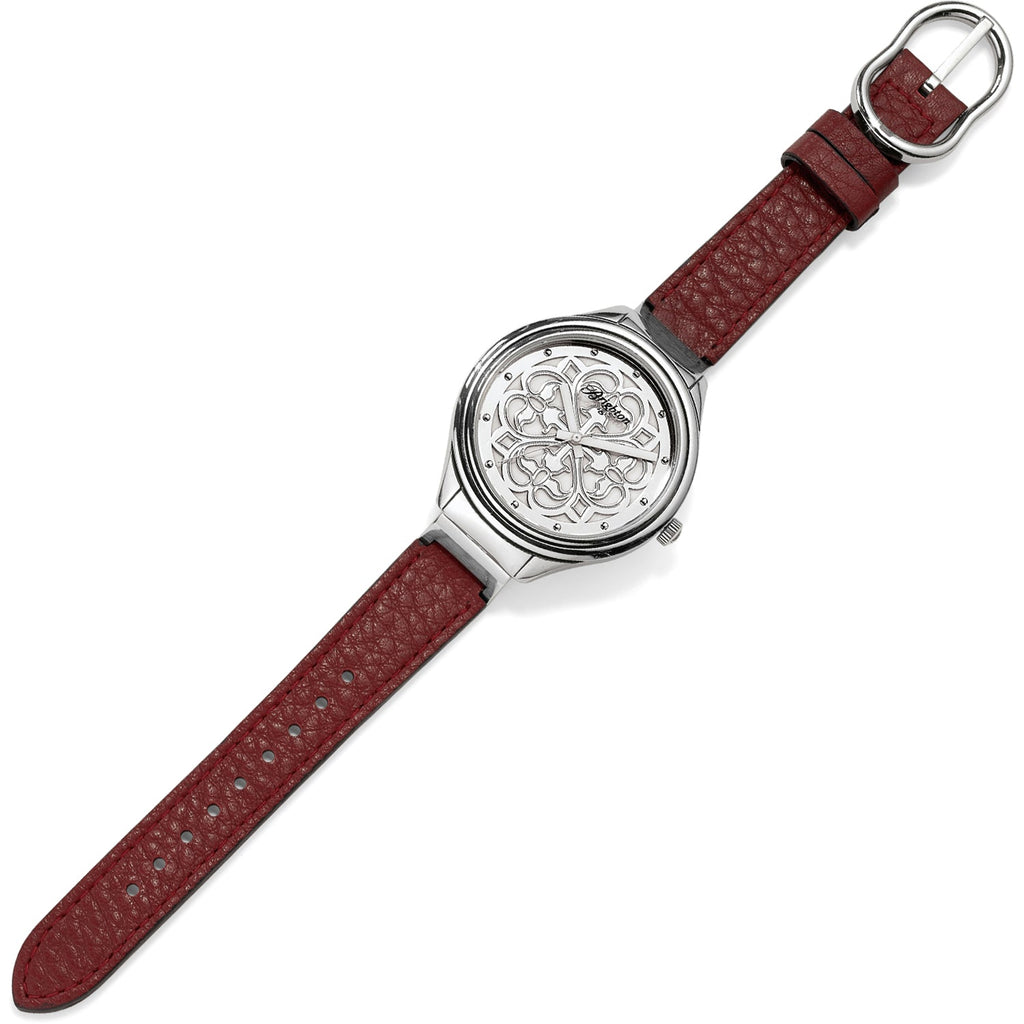 Brighton Ferrara Reversible Uhr Stil W10413 - Schwarz / Rot