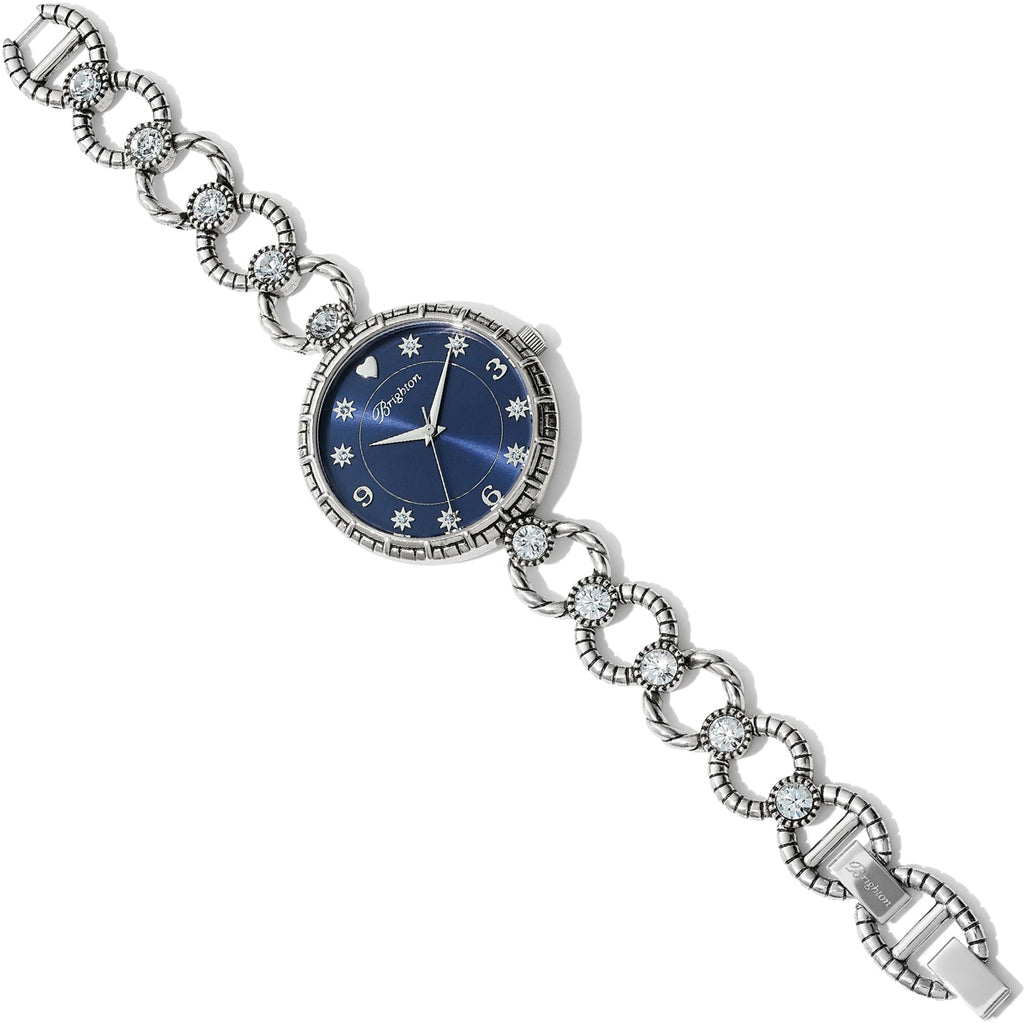 Brighton Halo Star City Uhren im Stil W30393 - Silberblau